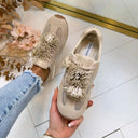 STEVE MADDEN COHEART SNEAKER 5425 - SAND SUEDE