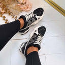 STEVE MADDEN SNEAKER SEDGWICK 5441 - BLACK/SILVER
