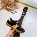 GUESS VELVET SNEAKER FLFN2AFAB12 - BROWN