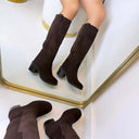 BASIC-STIEFEL MIT ABSATZ D-91 - BLACK
