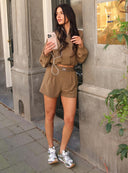 UNIQUE THE LABEL GIGI SHORT - OLIVE