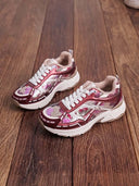 PAILLETTEN SNEAKER LT33-98 - FUCHSIA