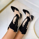 *ACTIE* WESTERN BESTSELLER LAARS DES671 - BLACK/BEIGE