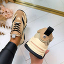 STEVE MADDEN POSSESSION-E SNEAKER 0033 - KAKI/NOIR