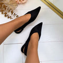 MOCASSIN À FRANGES DES8508 - NOIR