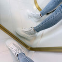 *SALE*HIGH SNEAKER LS6002 - SILVER