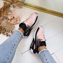 BESTSELLER SNEAKER F6-33 - BLACK/PINK