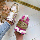 STEVE MADDEN SNEAKER SEDGWICK 5441 - PINK/GOLD