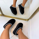 REAL LEATHER PANTOFFEL 2522 - BLACK