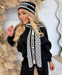 GUESS SEVYN 4G LOGO SCARF W4BZ22Z3JD2 - FJGC BLACK