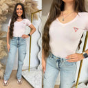 GUESS MINI TRIANGLE V HALS TEE W2YI45J1314