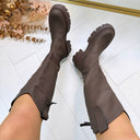 *SALE* ZIP BASIC BOOT XJ-975 - KHAKI