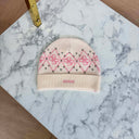 GUESS LILY 4G JACQUEARD BEANIE V6BZ09Z1747 - G012 BEIGE