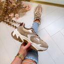 STEVE MADDEN AMPLE SNEAKER 9804 - LT BLUSH MULTI