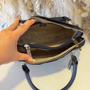 GUESS NOELLE II LUXURY SATCHEL BAG BS967207 - MIDNIGHT LOGO