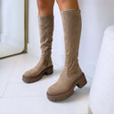 BOTTES SUEDINE VEGAS DES8076 - KAKI/DAIM
