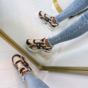 SPARKLY SNEAKER A88-231 - KHAKI