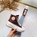 PLATEAU DETAIL SNEAKER LS-680 - BROWN