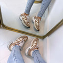 SNEAKER SPEEDER 2447 DE STEVE MADDEN - TAUPE MULTI