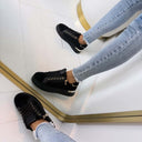ZIP SNEAKER EV-566 - BLACK