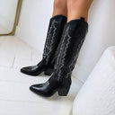 *ACTIE* JENTE COWBOY LAARS T-278 - BLACK