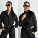 UNIQUE THE LABEL GIGI JACKET DEEP BLACK