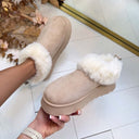 FLUFFY PANTOFFEL 9072 - BEIGE