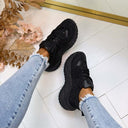 GLITZER-DETAIL-SNEAKER 8997 – SCHWARZ