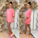 GUESS BEACH TRIANGLE OVERSIZED TEE E4GI00K68D2