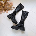 *LAATSTE MAAT 41* TESS LEATHER LOOK LAARS 9671A - BLACK