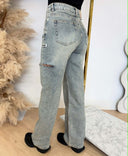 JEANS LARGE UNIQUE THE LABEL JUNE BLEU MOYEN