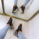 STEVE MADDEN SNEAKER SEDGWICK 5441 - BLK/LEOPARD
