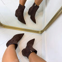 SUEDINE HAK BOOTY DES8339 - BROWN/S