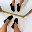 ANNE FRINGE SLIPPER AQ212 - BROWN