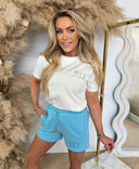 RD SIGNATURE LORA STONES SHORT - BLUE
