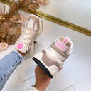 BUFFALO CLAW SNEAKER 16352 - CREAM/ROSE