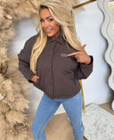 GUESS ARIEL LIGHT PADDED JACKET V6YL06W2864 - FJ71 BROWN
