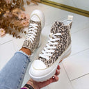 PLATEAU-DETAIL-SNEAKER LS-680 LEOPARD