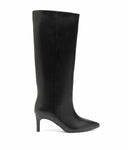 NINA LEATHER LOOK LAARS DES8582 - BLACK/PU