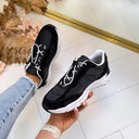 GUESS SPORTY SNEAKER FLTBRZLEA12 - BLACK