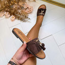 CHAUSSONS FLOSJES AM337 - MARRON