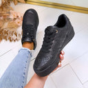 GUESS ALLOVER LOGO SNEAKER FLJMI6FAL12 - BLKBL