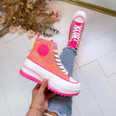PLATEAU DETAIL SNEAKER LS-680 - FUCHSIA