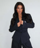 UNIQUE THE LABEL ROSIE BLUSE PS DARK NAVY