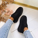 PLATEAU LACE SNEAKER PC308 – SCHWARZ