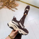 STEVE MADDEN POSSESSION-E SNEAKER 0033 - BROWN OFFWHITE