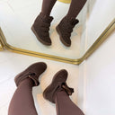 ISA WEDGE BOOT 26012 - BROWN
