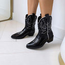 *ACTIE* BESTIE BOOT DES952 - BLACK/PU