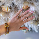 TRIPLE SPARK RING D1048 - GOLD