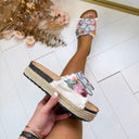 FLOWER SLIPPER AM307 - WHITE
